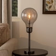 thumbnail image 6 of Benjara Febe 26" Table Lamp- Large Bulb Shade- Glass- Metal- Black Nickel, 6 of 7