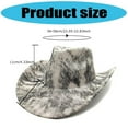 thumbnail image 5 of Weflink Unisex Foldable Cowboy Hats Portable Design Costume Accessory For Music Festivals Horse Rides Travel Essential, 5 of 10