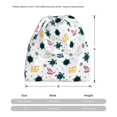 thumbnail image 3 of Bingfone Men Women Slouch Beanie Turtles And Corals Print Cap Hip-Hop Hat Headwear Hats Turban Unisex, 3 of 8