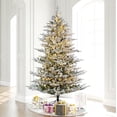 thumbnail image 5 of Vickerman 9' x 66" Flocked Kiana Artificial Christmas Tree, 3mm LED Color Changing Lights, 5 of 5