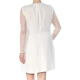 thumbnail image 2 of maison Jules Womens Illusion Shift Dress, Off White, Small, 2 of 2
