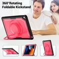 thumbnail image 7 of XYX Case for iPad Pro 10.5 Inch/ iPad Air 3rd Gen 2019 with Rotating Stand, Shoulder Strap, 2in1 Shockproof Cover, Rose, 7 of 7