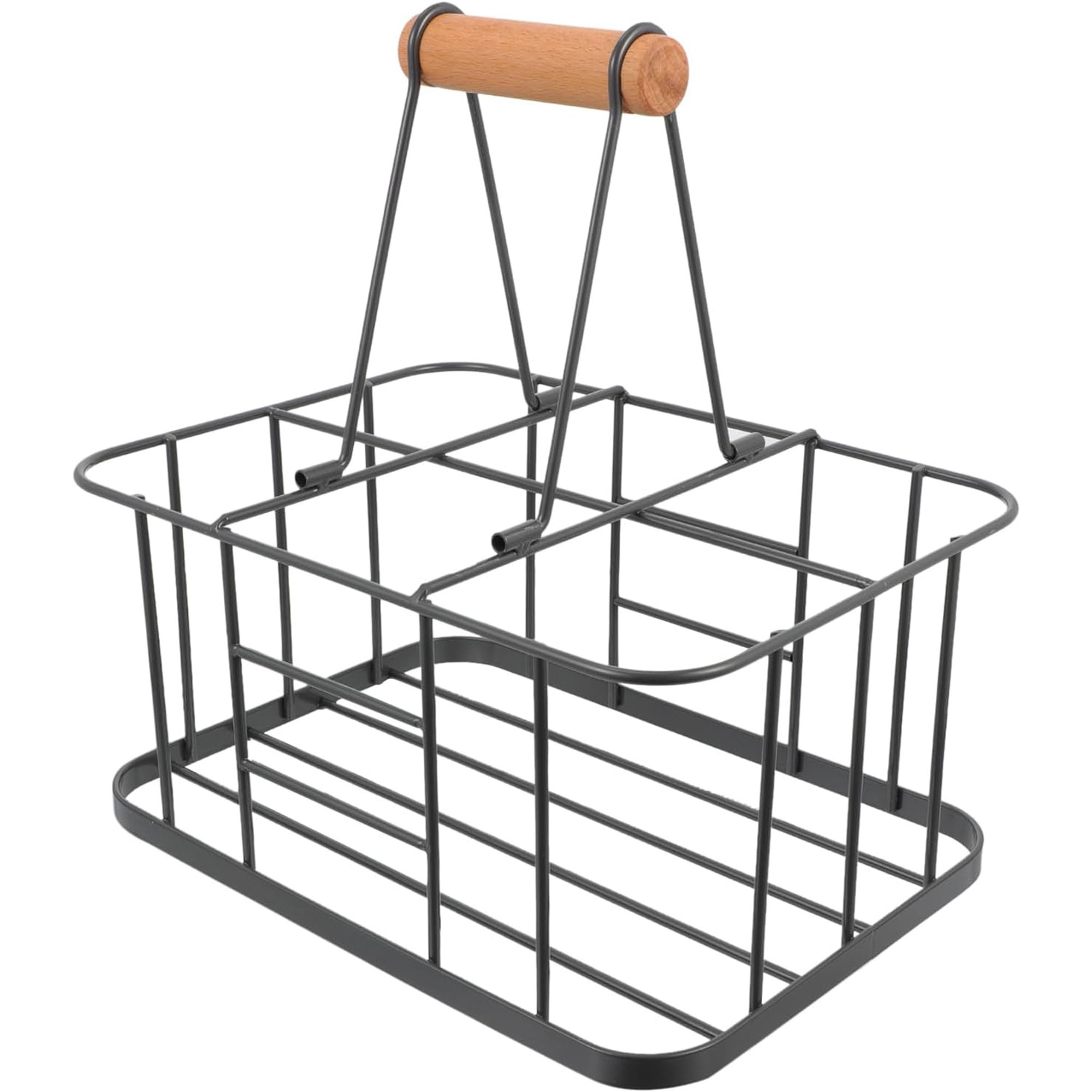 Cabilock Wire Milk Crate Milk Bottle Holder Wire Metal Doorstep