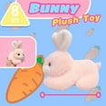 thumbnail image 2 of Easter Bunny Pink Rabbit Bunny Stuffed Animal, Rabbit Plush Toys,  Soft and Huggable Bunny Stuffy Stuffed Animals Party Favors Easter Stuffed Animals Toys, Easter Decor Birthday Gifts, 2 of 7