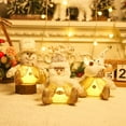 thumbnail image 1 of Decoraciones Figura decorativa de muñeco de nieve iluminado de una persona mayor para decoración de escritorio, ideal para fiestas en el hogar (1 unidad) [A] Rkxzt, 1 of 8