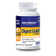 Enzymedica, Digest Gold with ATPro, Daily Digestive Support Supplement with Enzymes and ATP, 240 Capsules