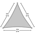 thumbnail image 4 of ShadeLogic Sun Shade Sail Heavy Weight 12 ft. Triangle - Lime Green, 4 of 4