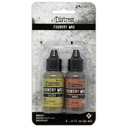 UPC: 0789541080435 | Tim Holtz Distress Foundry Wax Kit-Gilded/Mined
