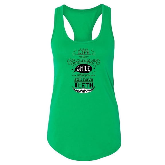 Life Is Wonderful Racerback Tank Women -Image by Shutterstock, Female Small