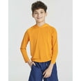 thumbnail image 2 of Real Essentials 3 Pack:Youth Rashguard Hoodie UPF UV Sun Protection Long Sleeve Swim Fishing Shirt - Boys & Girls (Ages 4-16), 2 of 6