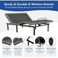 thumbnail image 3 of Split King Adjustable Bed , Adjustable Bed Base with Wireless Remote, Separate Head/Foot Lift, Sturdy Metal, Easy Assembly Electric Smart Bed Frame, 3 of 5