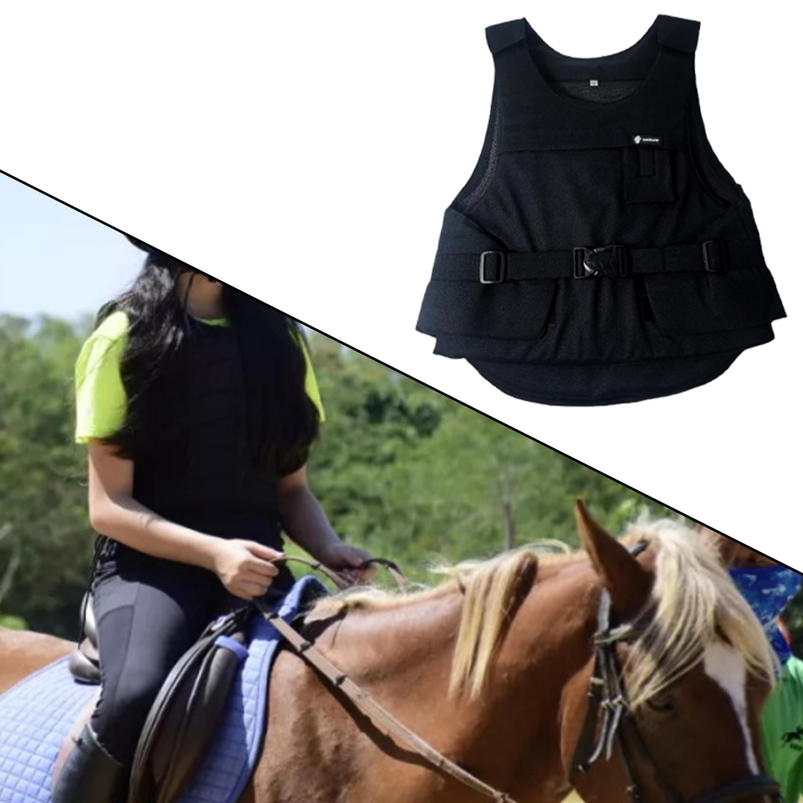 Wswqop Equestrian Equine Supplies Comfortable Professional Adjustable Strap Breathable XS