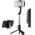 thumbnail image 1 of Selfie Stick Tripod, All in One Extendable & Portable iPhone Tripod Selfie Stick with Wireless Remote Compatible with iPhone 14 13 12 11 pro Xs Max Xr- ACGIV, 1 of 1