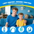 thumbnail image 4 of Nova1Lite Kids Wireless Active Noise Cancelling Headphones, Bluetooth 5.3, Safe Volume 74/85/94dB, Real 40H Battery, Type-C Fast Charging, Built-in Mic for School Travel Airplane, Blue, 4 of 7