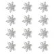 thumbnail image 3 of 12 porta servilletas navideños con forma de copo de nieve, modernos y decorativos. plata, 3 of 9