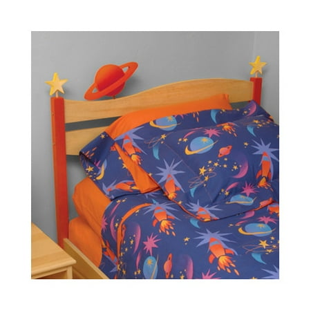 Room Magic Star Rocket Twin Panel Headboard