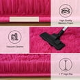 thumbnail image 4 of ZENELESS Oval Fluffy Rug, Non-Slip Soft Plush Shag Carpet for Kids Room Nursery Dorm Living Room, 2.6 x 5.3ft Rose Red, 4 of 6