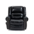 thumbnail image 3 of Miekor Furniture Power Lift Recliner Chair Heat Massage Dual Motor Infinite Position Up to 350 LBS, Genuine Leather, Heavy Duty Motion Mechanism with USB Ports, Black 00015, 3 of 9