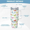 thumbnail image 5 of Sikiie Happy Easter Rabbit Insulated Stainless Water Bottle Lid Travel Mug Cup Insulated Tumblers Cup 40oz Ice Bully With Handle, 5 of 8