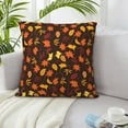 thumbnail image 6 of ZICANCN Thanksgiving Maple Decorative Throw Pillow Covers, Bed Couch Sofa Decorative Knit Pillow Covers for Living Room Farmhouse 12"x12", 6 of 8