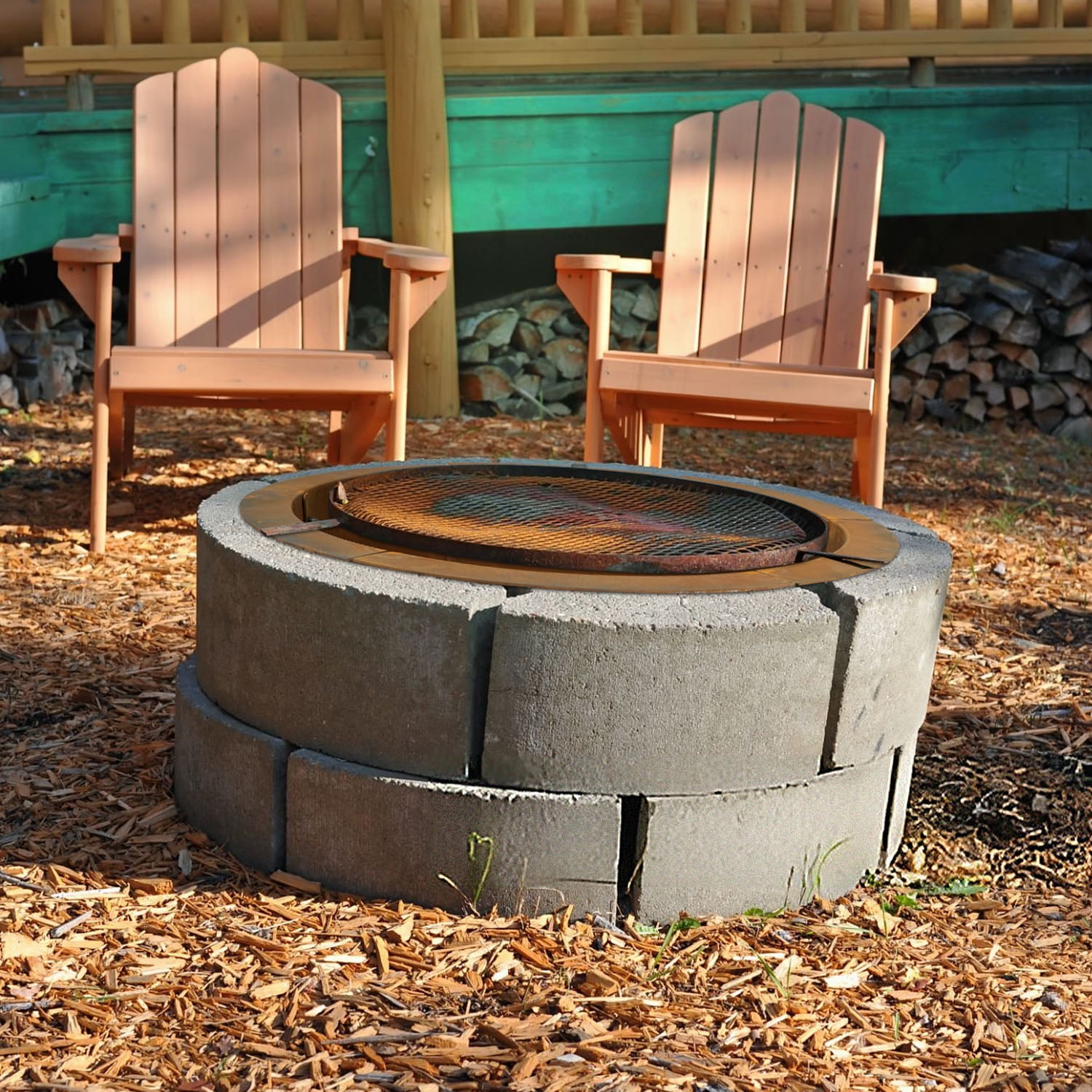 Fire Pit Ring Liner for Outdoor DIY Campfire Wood Burning Fire Pit Ring 3mm Thick Heavy Duty Solid In-Ground Metal Smokeless Firepit Rim Insert for Bonfire Patio Backyard Easy Assembly, Rusty 24"