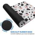 thumbnail image 6 of Long Mouse Pads for Desk,White Cow Moo Spot Pattern Desk Mats on Top Of Desks, Desk Mouse Pad Extra Large with 3mm Non-Slip Base and Stitched Edge for Gaming,Office,Work,Home 31.5"x11.8", 6 of 6