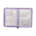 thumbnail image 4 of Organizador de joyas transparente, ligero y resistente al polvo, con 48 bolsillos para viajes. Púrpura, 4 of 9
