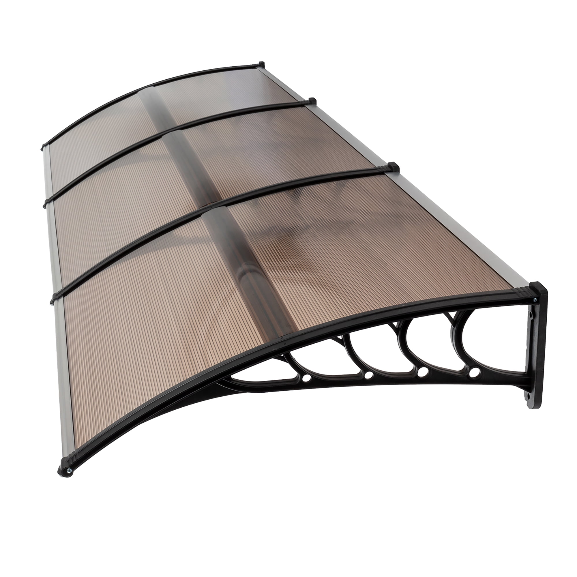 Kadyn 117"x 35" Door Window Awning, Patio Awning Canopy Shelter Cover for Outdoor, Brown Kadyn 117"x 35" Door Window Awning, Patio Awning Canopy Shelter Cover for Outdoor, Brown