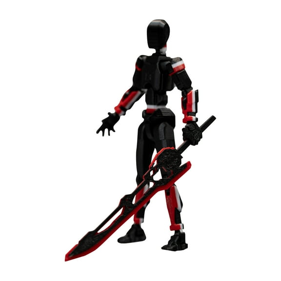 T13 Action Figure, Titan 13 3D Printed Action Figure, N13 Action Figure, Nova 13 Action Figure Dummy 13 Action Figure (Black)