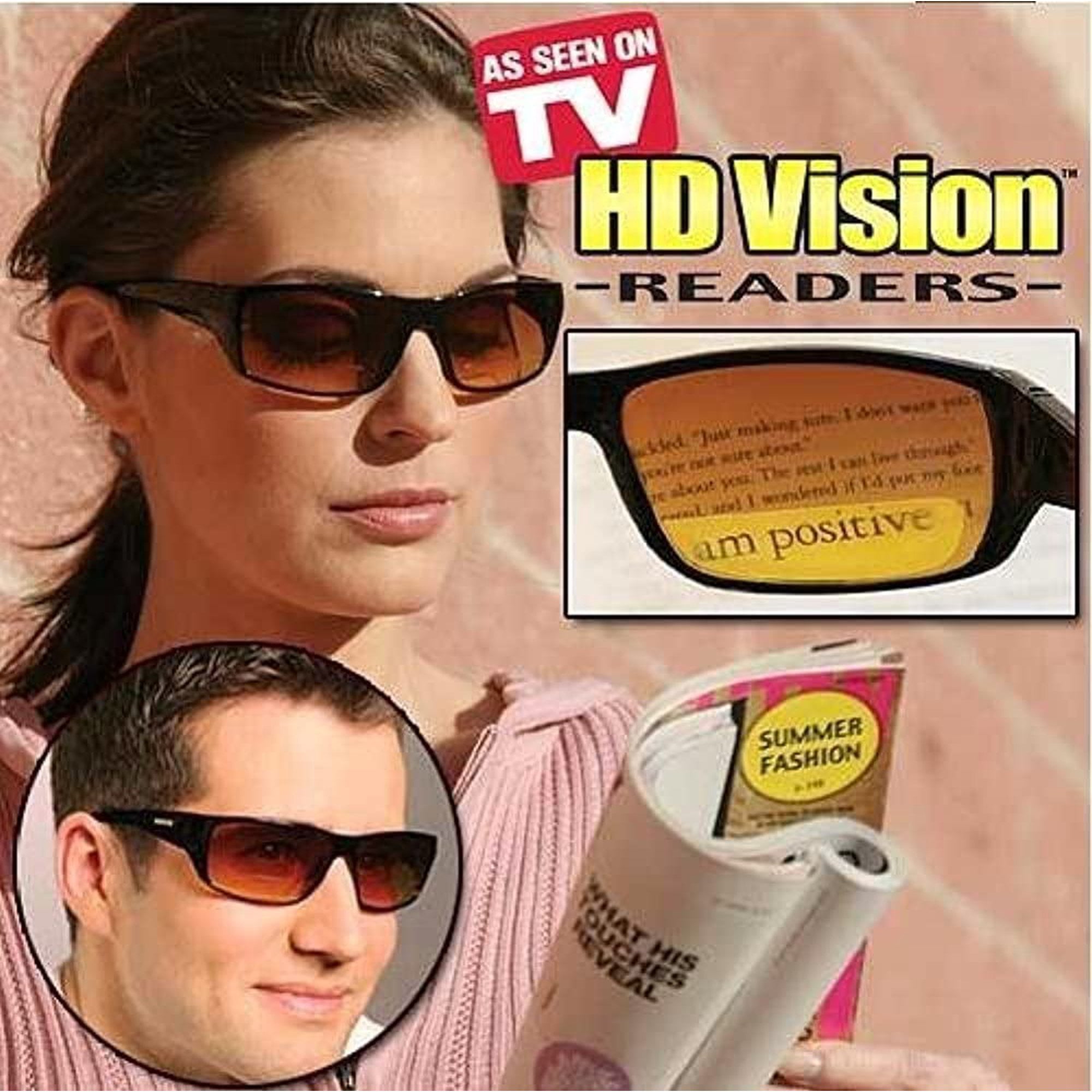 As Seen on TV HD Vision Ultra Sunglasses UV400 Protection Shades Walmart