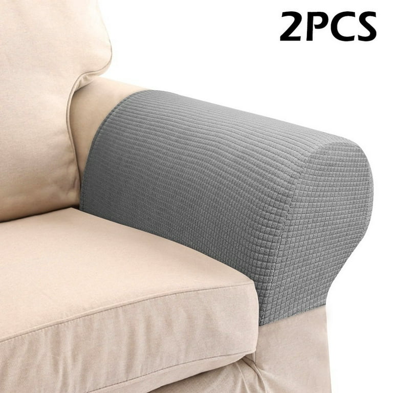 2Pcs Elastic Sofa Armrest Cover Washable Retractable Sofa Armrest Protection Parts Set Sliding Sleeve Protector