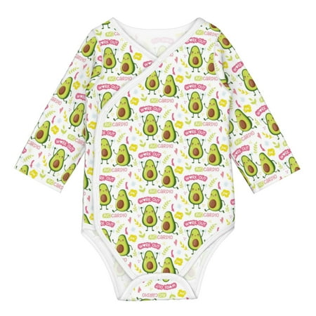 

Coaee Avocado Work Out for Soft Cotton Baby Long-Sleeve Bodysuit Girls Boys Bodysuit Romper