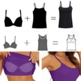 thumbnail image 4 of Inverlee Women's Cotton Plus Size Scoop Neck Cami Tank Top Thin Strap Sleeveless Basic Camisole Purple S, 4 of 9