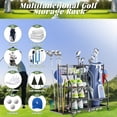 thumbnail image 6 of Golf Bag Storage Garage Organizer, Golf Club Bag Storage Rack, Extra Storage Rack for Golf Clubs, Fit for Garage, Shed, Basement, 6 of 7