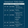 thumbnail image 4 of Halo Micro Fleece Sleepsack Wearable Blanket 1.0ToG - Cream (Large, 22-28 lbs), 4 of 4