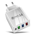 thumbnail image 1 of Viaje portátil 3 USB Cargador rápido 3.1A Carga rápida PD Tipo-C Wall Power Hugtrwg Para estrenar, 1 of 6