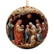 thumbnail image 2 of Puntoco Adornos Navideños Colgantes Adornos Navideños Planos Adornos de Belén para Árbol de Navidad Adornos Colgantes, 2 of 8