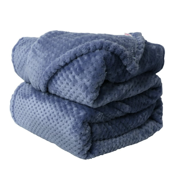 Soft Warm Microfiber Plush Flannel Blanket , Luxurious Fuzzy Fleece