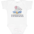 thumbnail image 3 of Inktastic My Grandparents Loves Me to the Moon and Back Elephants Boys or Girls Baby Bodysuit, 3 of 5