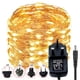 thumbnail image 2 of Guirnalda de luces LED de cobre con microalambre de arroz, 10 m y 20 m, 12 V CC, para fiestas, color blanco cálido, azul, RGB+, 12 V, 2 A/1 A, adaptador de corriente para Reino Unido, UE, AU y EE. UU., 2 of 4