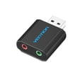 thumbnail image 1 of Tarjeta de sonido externa USB VENTION con micrófono estéreo para auriculares de 3,5 mm, 1 of 8