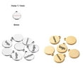 thumbnail image 1 of 50-200pcs Customized Custom Laser Engrave Name LOGO Stainless Steel Personalized Necklace Extend Chain Tail Tag Jewelry Charm, 1 of 5