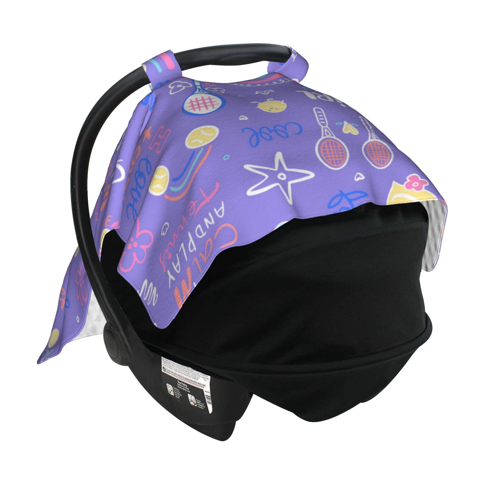 Car Seat Cover Baby - Tennis 1 Breathable Infant Car Seat Cover for Baby Carseat, Lightweight Comfort Baby Essentials Must Haves Newborn Stuff for Girl Boy