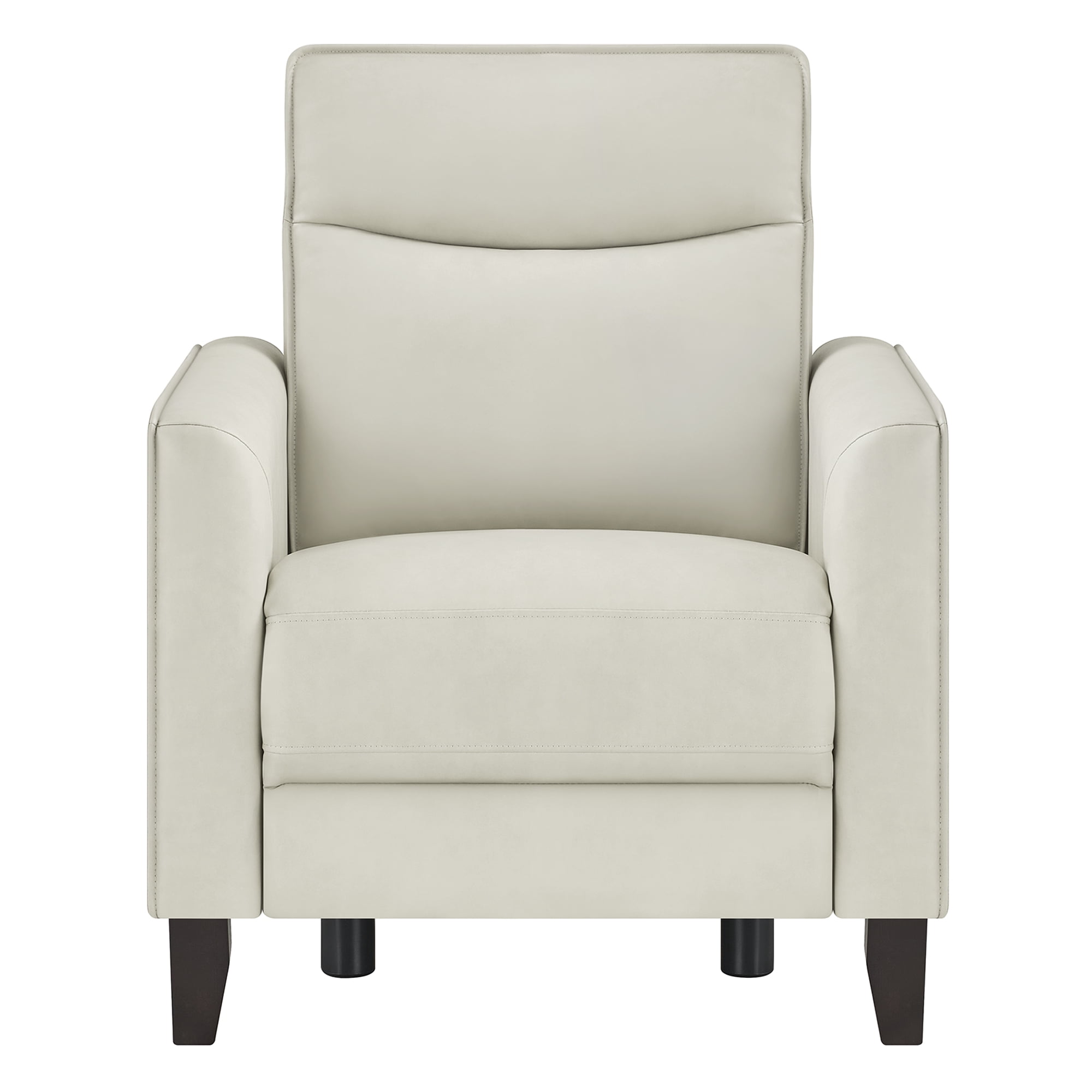 Spruce & Spring Zero Wall Power Recliner Chair for Living Room - Faux Leather Creamy Grey