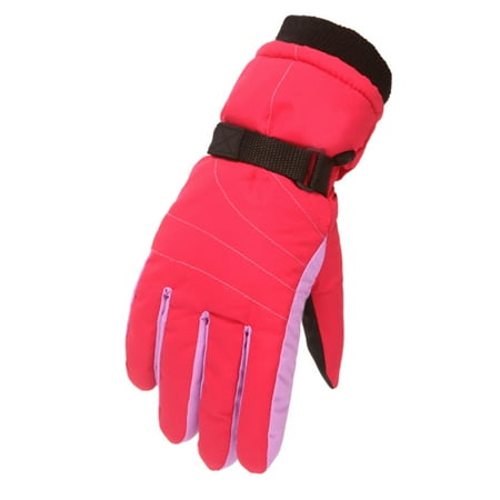 

Toddler Gloves Winter Outdoor Youth Snow Skating Snowboarding Windproof Warm Durable Print Ski Kids Winter Gloves