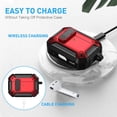 thumbnail image 6 of Maxjoy Case Cover for AirPods Pro 1&2 with Lock TPU AirPods Pro Gen 1&2 Case Cover with Keychain& Bag, 6 of 8