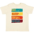 thumbnail image 3 of Inktastic Football Sports Eat Sleep Football Repeat Boys or Girls Toddler T-Shirt, 3 of 5