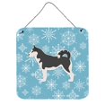 thumbnail image 1 of Winter Snowflake Siberian Husky Wall or Door Hanging Prints, 1 of 1