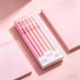 thumbnail image 6 of 0.5mm Black Retractable Gel Pen 6 Piece Set, Smooth Writing Needle Tip Rollerball Pens For Journaling, Simple Minimalist Office Stationery, Style B (Multicolor, 16.5*5.9*2), 6 of 6