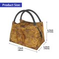 thumbnail image 2 of Easygdp Vintage Map Bolsa de Almuerzo Insulada Reutilizable, Bolsa de Mano y Bandolera para Oficina, Trabajo, Viajes, 2 of 6